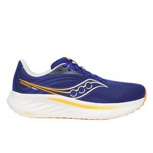 NEW SAUCONY men's ride 18 running shoes in azurite pollen